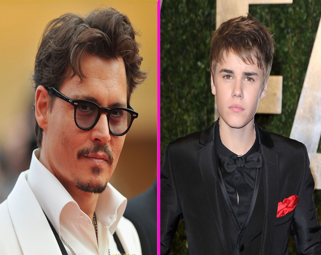 Johnny Depp se une a las fans de Justin Bieber Johnny Depp se une a las fans de Justin Bieber