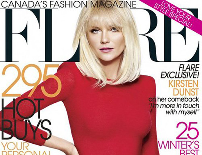 Kristen Dunst portada de la revista Flare