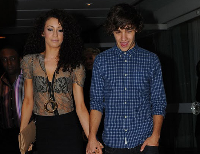 Liam Payne con su novia en una fiesta de One Direcion