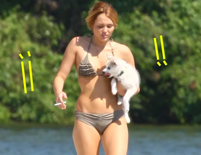 miley fumando 2