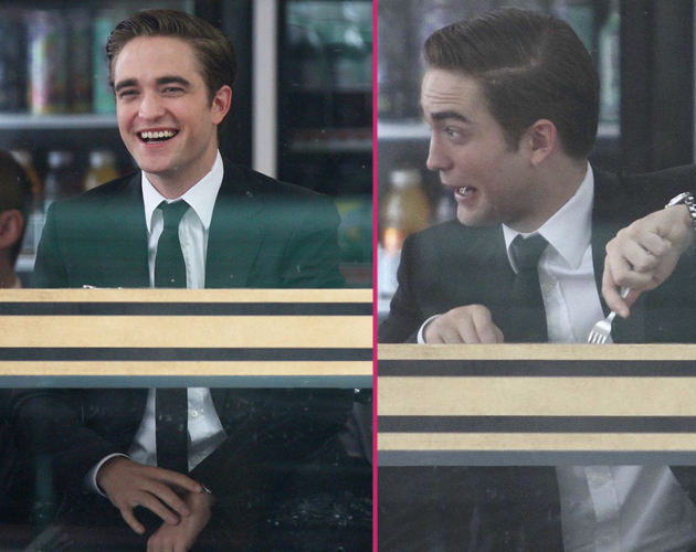 Robert Pattinson se lo pasa pipa en el rodaje de 'Cosmópolis' Robert Pattinson se lo pasa pipa en el rodaje de 'Cosmópolis'