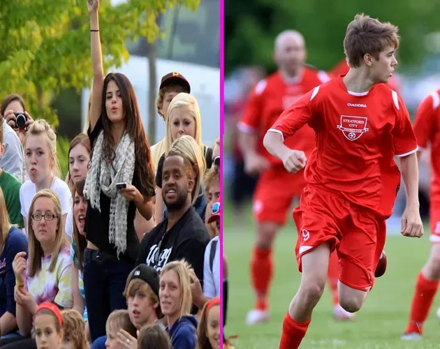 Selena Gómez, la mejor animadora de Justin Bieber