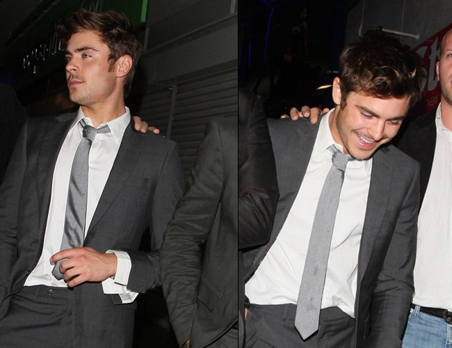 Fotos: Zac Efron celebra sus 24 años en un night club de Londres